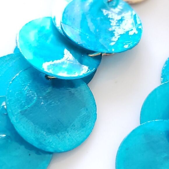 New! Zara Natural Shell Earrings - Picture 4 of 10